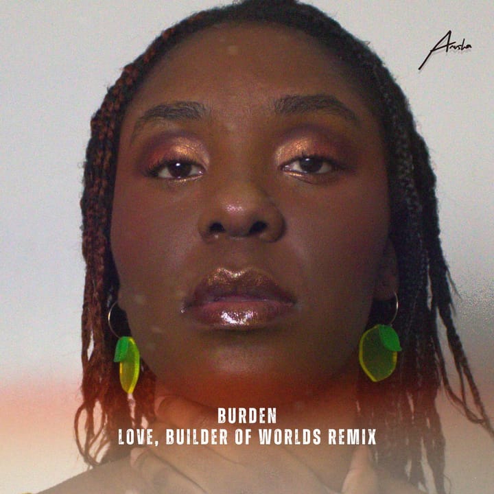 Afro Caribbean person, artist Anusha single art cover.